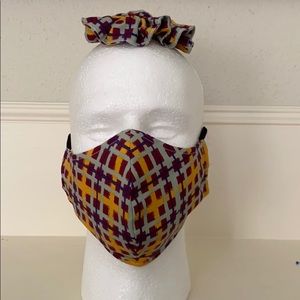 Face mask and hair scrunchie